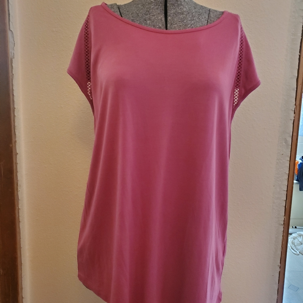 Pink dressy top